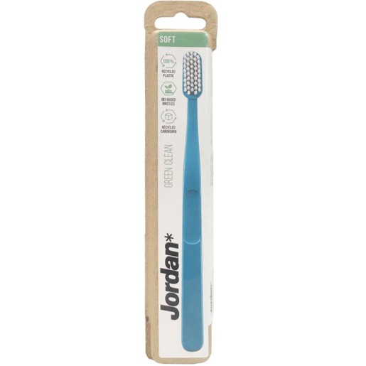 Jordan Green Clean Soft Toothbrush 1 Τεμάχιο - Μπλε