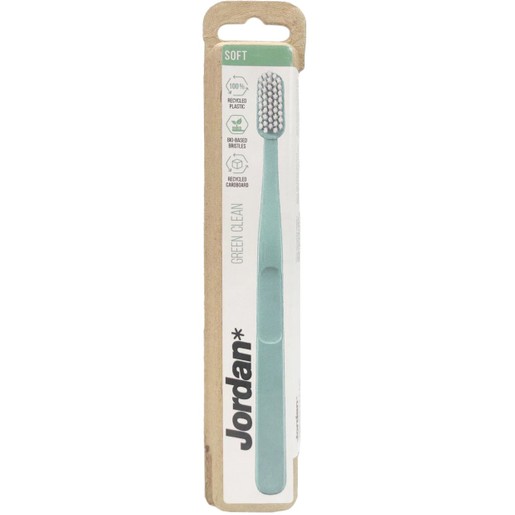 Jordan Green Clean Soft Toothbrush 1 Τεμάχιο - Ανοιχτό Πράσινο