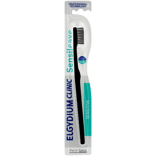 Elgydium Clinic Sensileave Sensitive Toothbrush 1 Τεμάχιο - Μαύρο