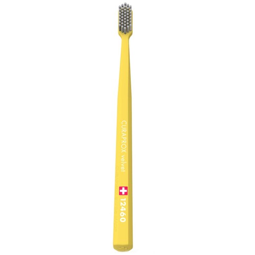 Curaprox CS 12460 Velvet Toothbrush 1 Τεμάχιο - Κίτρινο / Γκρι