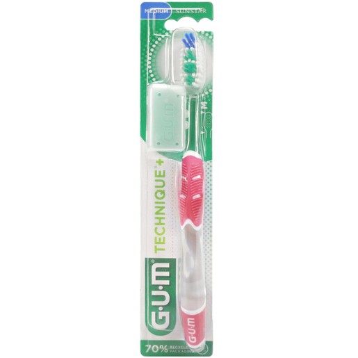 Gum Technique+ Medium Toothbrush 1 Τεμάχιο, Κωδ 492 - Φούξια