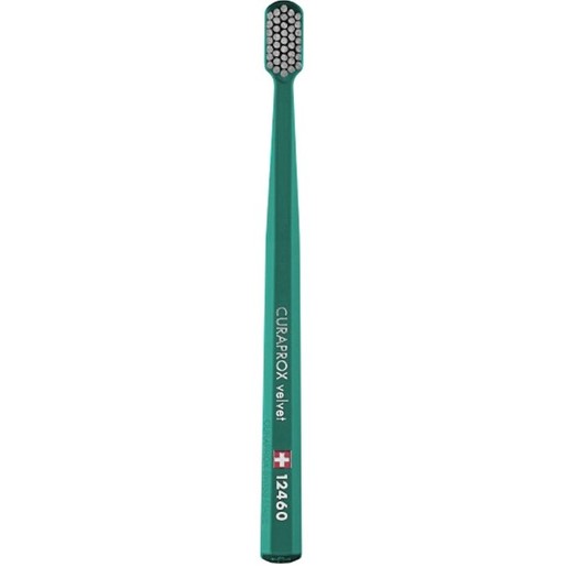Curaprox CS 12460 Velvet Toothbrush 1 Τεμάχιο - Πετρόλ / Γρί