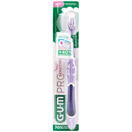 Gum Sunstar Pro Sensitive Ultra Soft Toothbrush 1 Τεμάχιο, Κωδ 510 - Μωβ