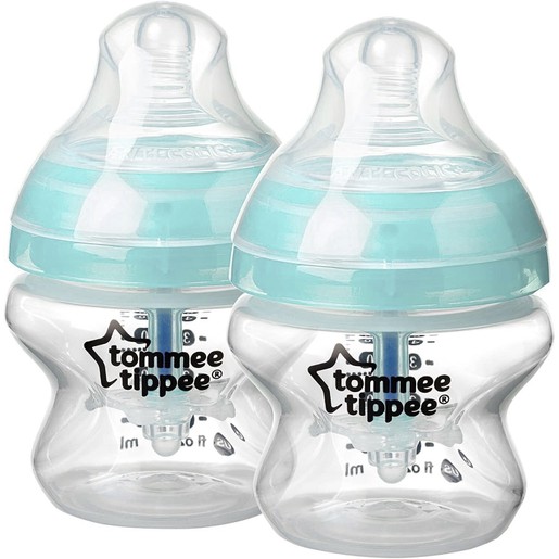 Tommee Tippee Closer to Nature Advanced Anti-Colic Baby Bottle 0m+, 2 Τεμάχια (2x150ml) Κωδ 42260286