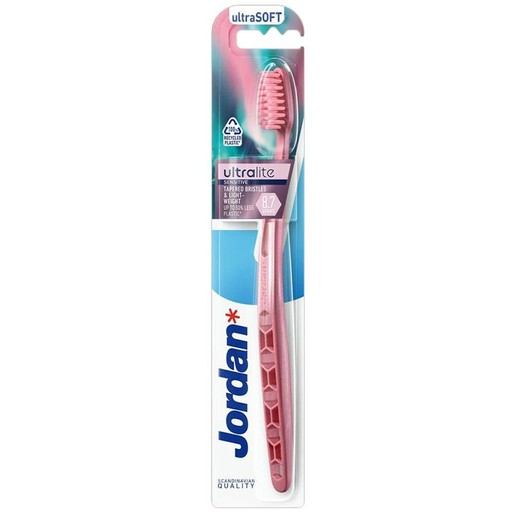 Jordan Ultralite Toothbrush UltraSoft 1 Τεμάχιο Κωδ 310093 - Ροζ