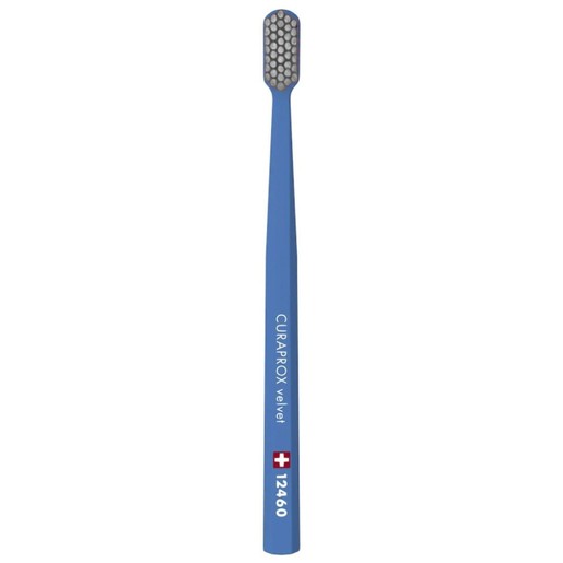 Curaprox CS 12460 Velvet Toothbrush 1 Τεμάχιο - Σκούρο Μπλε / Γκρι