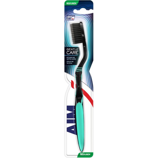 Aim Gentle Care Toothbrush Soft 1 Τεμάχιο - Τιρκουάζ / Μαύρο