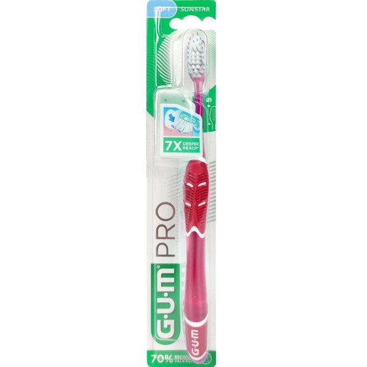 Gum Pro Soft Toothbrush Φούξια 1 Τεμάχιο, Κωδ 525