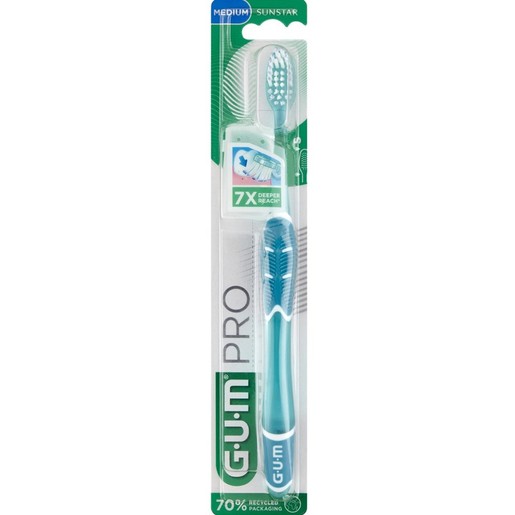 Gum Pro Medium Toothbrush 1 Τεμάχιο, Κωδ 528 - Γαλάζιο