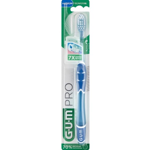 Gum Pro Medium Toothbrush 1 Τεμάχιο, Κωδ 528 - Μπλε