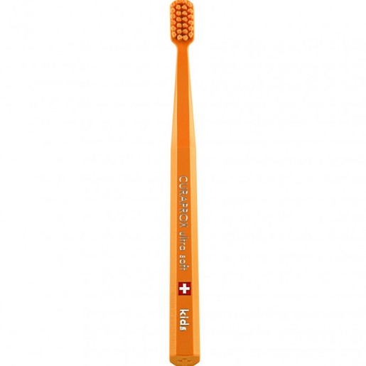 Curaprox Kids CS 5500 Ultra Soft Toothbrush 4-12 Years 1 Τεμάχιο - Πορτοκαλί