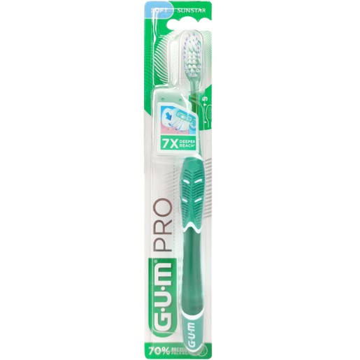 Gum Pro Soft Toothbrush Κωδ 525, 1 Τεμάχιο - Πράσινο