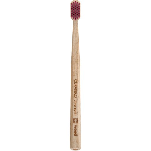 Curaprox CS Wood 4440 Ultra Soft Toothbrush 1 Τεμάχιο - Μπορντό