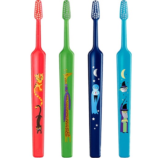 TePe Kids Extra Soft Toothbrush 0-3 Years 4 Τεμάχια - Multicolor 1