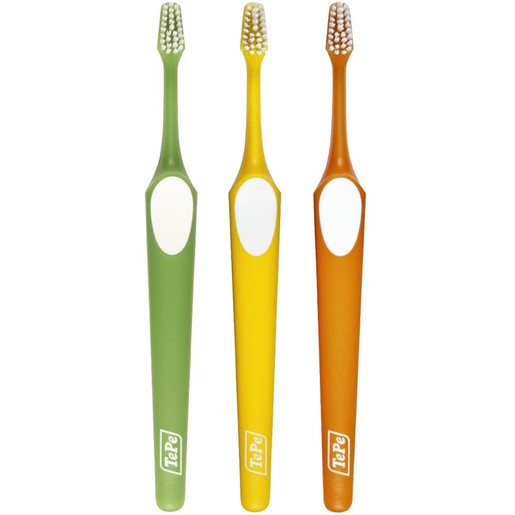 Tepe Supreme Soft Toothbrush 3 Τεμάχια, Πράσινο / Κίτρινο / Πορτοκαλί