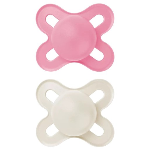 Mam Original Start Silicone Soother 0-2m 2 Τεμάχια, Κωδ 078SGc - Φούξια / Γκρι