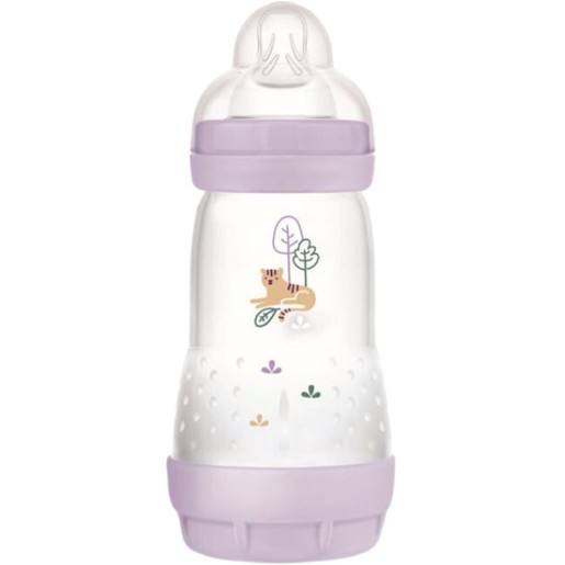 Mam Easy Start Anti-Colic Plastic Bootle 2m+, 260ml, Κωδ 351SGc - Λιλά