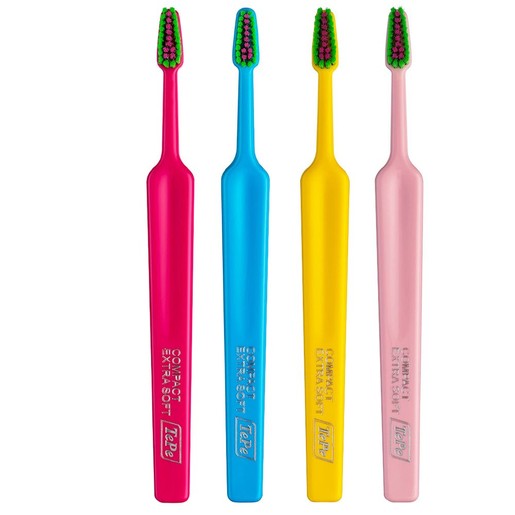 Tepe Colour Compact Extra Soft Toothbrush 4 Τεμάχια - Multicolor 9