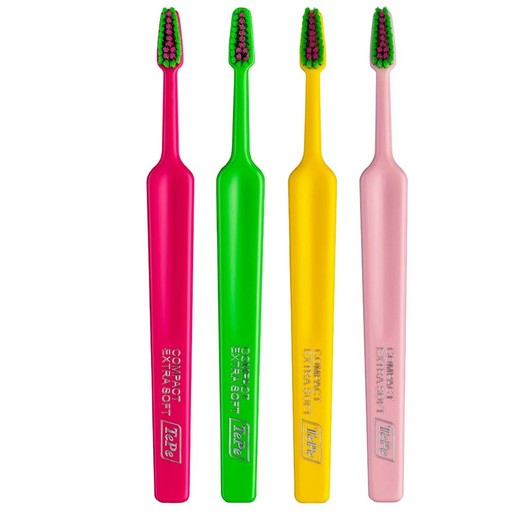 Tepe Colour Compact Extra Soft Toothbrush 4 Τεμάχια - Multicolor 11