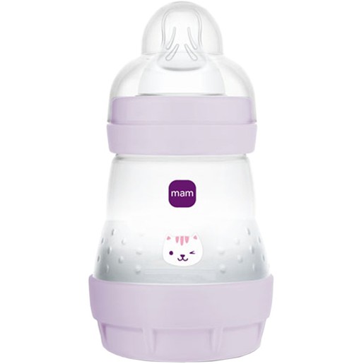 Mam Easy Start Anti-Colic Plastic Bootle 0m+, 160ml, Κωδ 350SGc - Λιλά