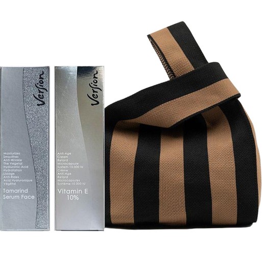 Version Promo Tamarind Serum Face 50ml & Vitamin E 10% Anti Age Cream 50ml & Δώρο Νεσεσέρ 1 Τεμάχιο