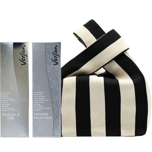 Version Promo Tamarind Serum Face 50ml & Vitamin E 10% Anti Age Cream 50ml & Δώρο Νεσεσέρ 1 Τεμάχιο