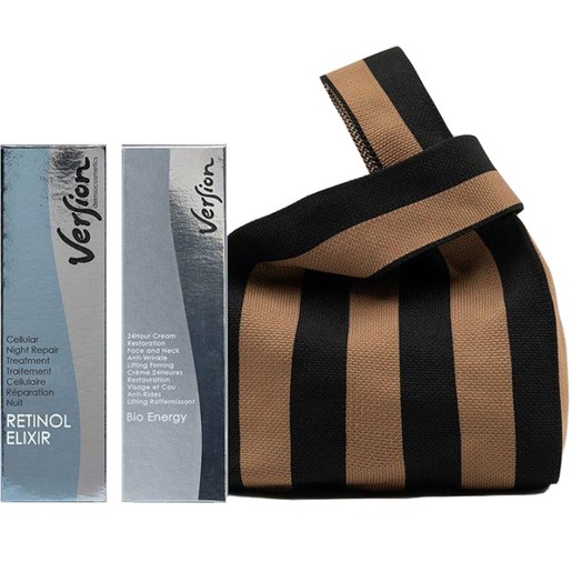 Version Promo Retinol Elixir Night Cream 50ml & Bio Energy 24 Hour Cream Face & Neck Anti Wrinkle Lifting Firming 50ml & Δώρο Νεσεσέρ 1 Τεμάχιο