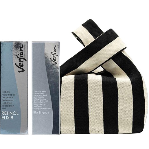Version Promo Retinol Elixir Night Cream 50ml & Bio Energy 24h Cream Face & Neck Anti Wrinkle Lifting Firming 50ml & Δώρο Νεσεσέρ 1 Τεμάχιο