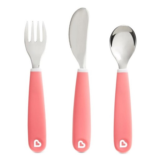 Munchkin Splash Toddler Cutlery Set 18m+, 1 Τεμάχιο - Ροζ