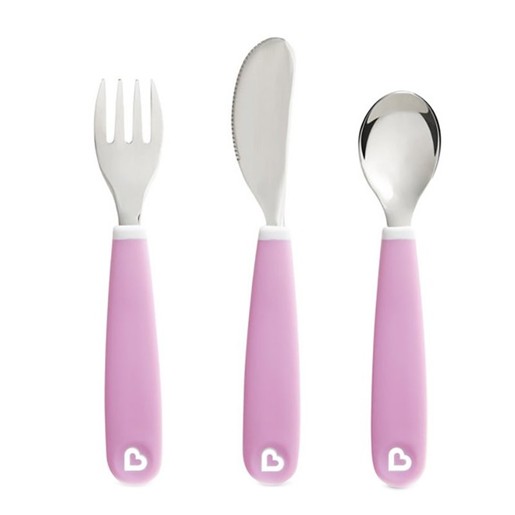 Munchkin Splash Toddler Cutlery Set 18m+, 1 Τεμάχιο - Λιλά