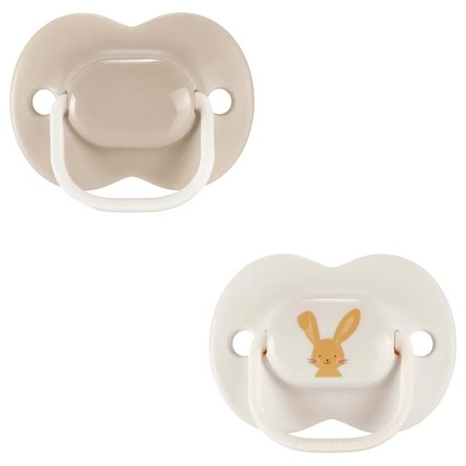Tommee Tippee Anytime Orthodontic Silicone Soother 6-18m, 2 Τεμάχια - Ροζ / Γκρι