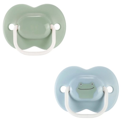 Tommee Tippee Anytime Orthodontic Silicone Soother 6-18m, 2 Τεμάχια - Πράσινο / Γαλάζιο