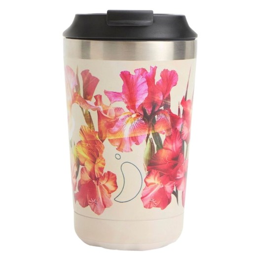 Chilly\'s Original Floral Coffee Cup 340ml - Golden Hour