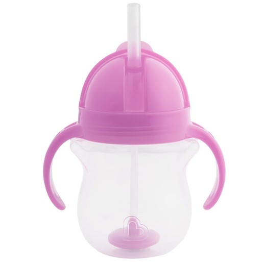Munchkin Tip & Sip Weighted Straw Cup 6m+, 207ml - Λιλα