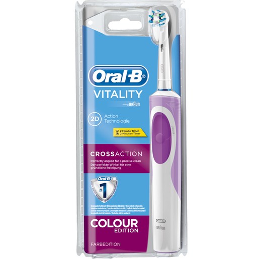 Oral-B Vitality 2D Cross Action Colour Pink Edition Ηλεκτρική Οδοντόβουρτσα Oral-B Vitality 2D Cross Action Colour Pink Edition Ηλεκτρική Οδοντόβουρτσα