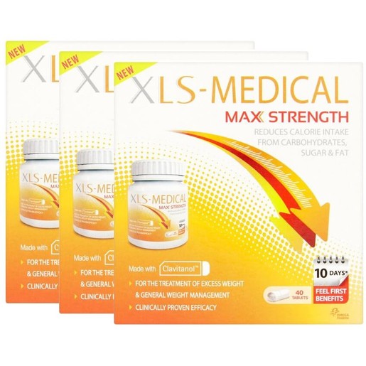 XLS Medical Max Strength 40 Δισκία 2+1 Δώρο XLS Medical Max Strength 40 Δισκία 2+1 Δώρο