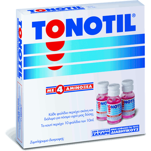 Tonotil 4 Αμινοξέα Συμπλήρωμα Διατροφής Tonotil 4 Αμινοξέα Συμπλήρωμα Διατροφής