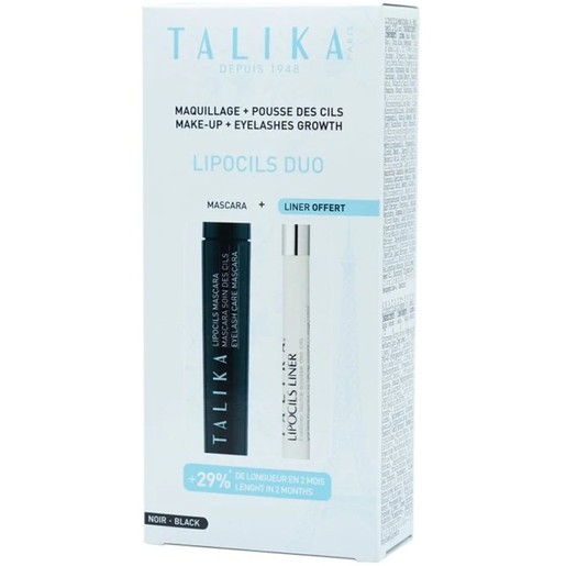 Talika Gift Box Lipocils Duo Eyelash Growth Mascara Black 8.5ml & Liner Lash Growth Felt-tip Eyeliner Black 0.8ml Talika Gift Box Lipocils Duo Eyelash Growth Mascara Black 8.5ml & Liner Lash Growth Felt-tip Eyeliner Black 0.8ml