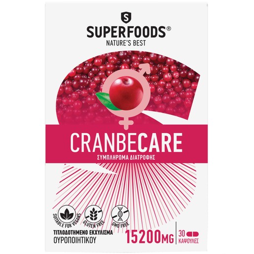 Superfoods Cranbecare 15200mg, 30caps