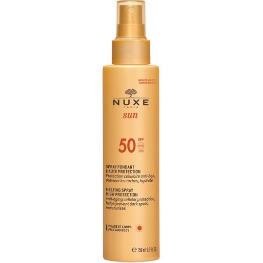Nuxe Sun Milky Spray Fondant Haute Protection Spf50 Αντηλιακό Γαλάκτωμα Υψηλής Προστασίας Προσώπου & Σώματος 150ml Nuxe Sun Milky Spray Fondant Haute Protection Spf50 Αντηλιακό Γαλάκτωμα Υψηλής Προστασίας Προσώπου & Σώματος 150ml