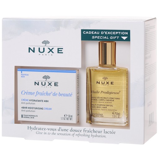 Nuxe Πακέτο Προσφοράς Creme Fraiche de Beaute Moisturising Cream Κανονική Επιδερμίδα 50ml & Δώρο Huile Prodigieux Ξηρό Λάδι 30ml Nuxe Πακέτο Προσφοράς Creme Fraiche de Beaute Moisturising Cream Κανονική Επιδερμίδα 50ml & Δώρο Huile Prodigieux Ξηρό Λάδι 30ml