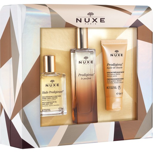 Nuxe Parfum Christmas Box Prodigieux Le Parfum 50ml & Δώρο Huile Prodigieuse 30ml, Prodigieux Huile de Douche Shower Oil 30ml Nuxe Parfum Christmas Box Prodigieux Le Parfum 50ml & Δώρο Huile Prodigieuse 30ml, Prodigieux Huile de Douche Shower Oil 30ml