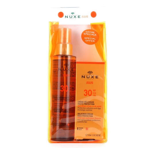 Nuxe Πακέτο Προσφοράς Sun Huile Bronzante Spf30, 150ml & Sun Face Cream Spf30, 50ml Nuxe Πακέτο Προσφοράς Sun Huile Bronzante Spf30, 150ml & Sun Face Cream Spf30, 50ml