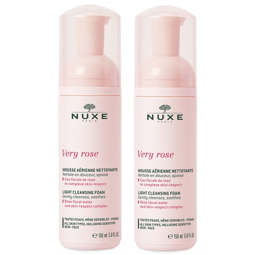 Nuxe Very Rose Πακέτο Προσφοράς Light Cleansing Foam 2x150ml 1+1 Δώρο Nuxe Very Rose Πακέτο Προσφοράς Light Cleansing Foam 2x150ml 1+1 Δώρο