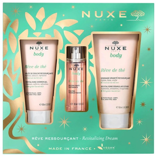 Nuxe Promo Revitalising Dream Set Reve de The Shower Gel 100ml & Exalting Fragrant Water 30ml & Granular Scrub 150ml Nuxe Promo Revitalising Dream Set Reve de The Shower Gel 100ml & Exalting Fragrant Water 30ml & Granular Scrub 150ml