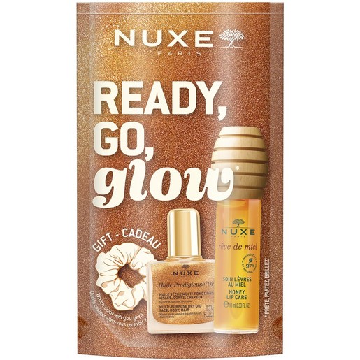 Nuxe Promo Reve de Miel Honey Lip Care Oil 10ml & Huile Prodigieuse Or 10ml & Δώρο Hair Scrunchie σε Τυχαία Επιλογή Χρώματος 1 Τεμάχιο Nuxe Promo Reve de Miel Honey Lip Care Oil 10ml & Huile Prodigieuse Or 10ml & Δώρο Hair Scrunchie σε Τυχαία Επιλογή Χρώματος 1 Τεμάχιο