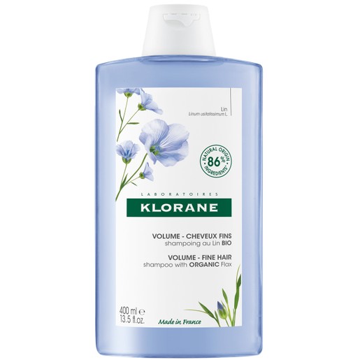 Klorane Organic Flax Volume Shampoo Fine Hair 400ml