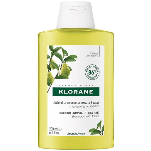 Klorane Citrus Shampoo Normal to Oily Hair 200ml