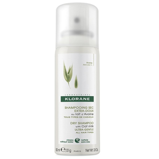 Klorane Shampooing Sec au Lait d\' Avoine Shampoo για Ξηρό Λούσιμο με Εκχύλισμα Βρώμης, για Όλους τους Τύπους Μαλλιών 50ml Klorane Shampooing Sec au Lait d\' Avoine Shampoo για Ξηρό Λούσιμο με Εκχύλισμα Βρώμης, για Όλους τους Τύπους Μαλλιών 50ml
