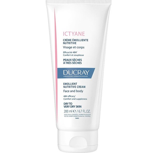 Ducray Ictyane Emolliente Nutritive Face & Body Cream 200ml